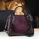 Borse da donna in vera pelle Nuova borsa tote Borsa a secchiello con stampa coccodrillo moda Borse a tracolla retrò Trend 2025