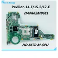 DA0R62MB6E0 DA0R62MB6E1 Scheda Madre Per HP Pavilion 14-E 15-E 17-E Scheda Madre Del Computer Portatile HD 8670M GPU HM76 DDR3 720459 -501 713258 -501