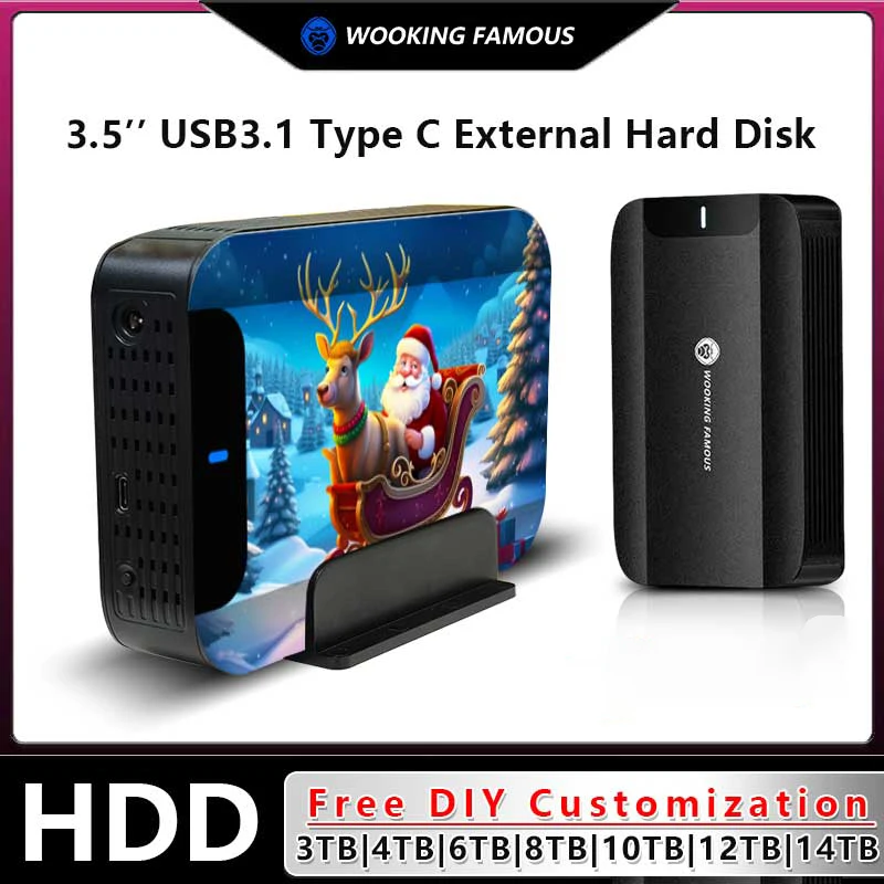Disque dur externe portable WOOKING FAMOUS HD 3TB 4TB 6TB 3.5