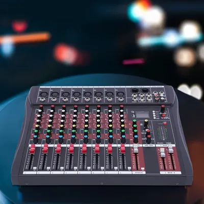 8-Kanal-Stereo-Sound-Mixer, Audio-Mixer, Bluetooth, USB, Aufnahme, Computerwiedergabe, Image