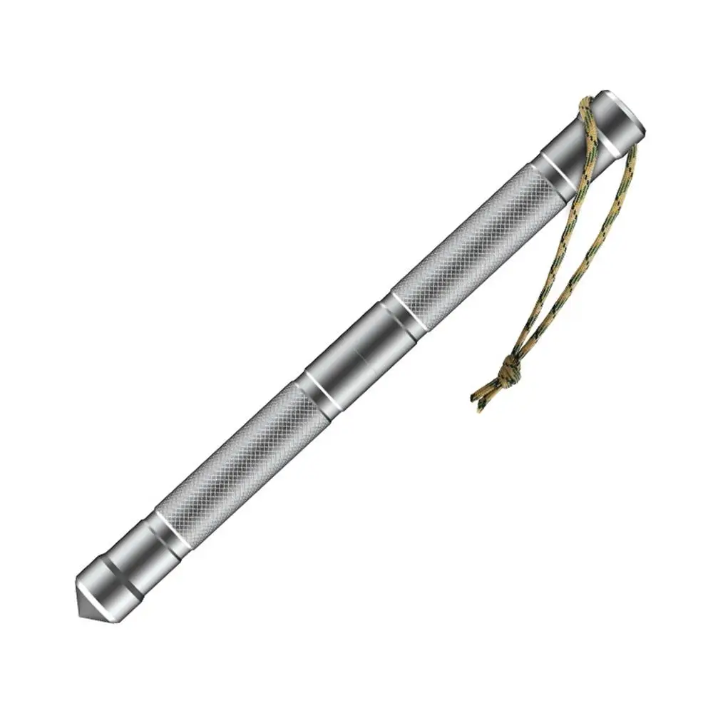 Outdoor multifunktionale Camping Selbstverteidigung Stick Messer und Gabel Set Kompass Wildnis Überleben Werkzeug fahrzeugmontiert tragbar Image