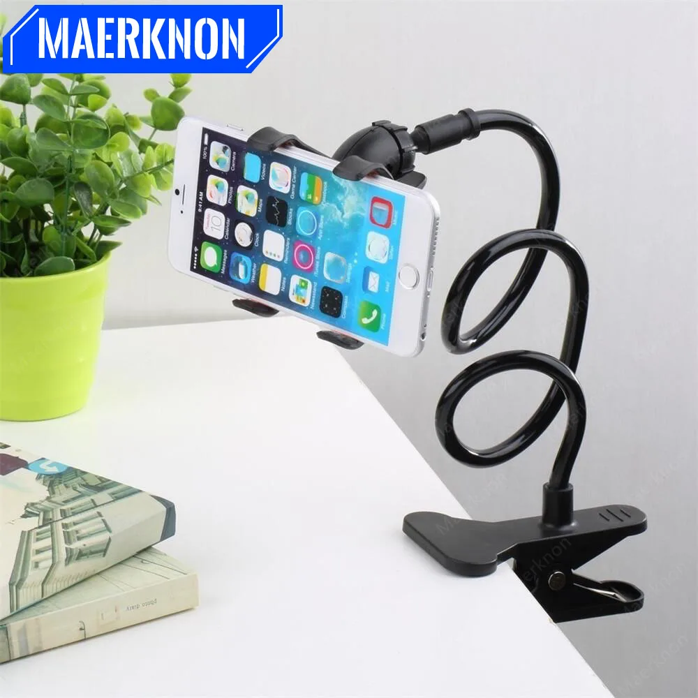 Universal Faul Halter Flexible Handy Arm Clip Bett Desktop Halterung Universal Smartphone Halter Halterung Ständer Für Alle Telefon Image