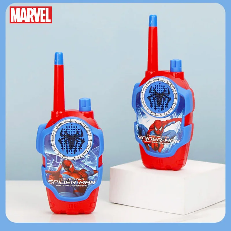2PCS Spiderman Walkie Talkie Mini Walkie Talkie Children Handheld Transceiver Long Range Portable Walkie-Talkie Kids Xmas Gifts