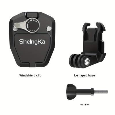 TEMU Motorcycle Bracket Aluminum Alloy Clip, , Anti-scratch, Stability, Suitable For Hero 13/12/11/10/9, , Dji Camera Accessories Image