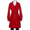 Miss Sixty Damen Mantel, Gr. 34, rot, Elasthan, Synthetik, Viskose
