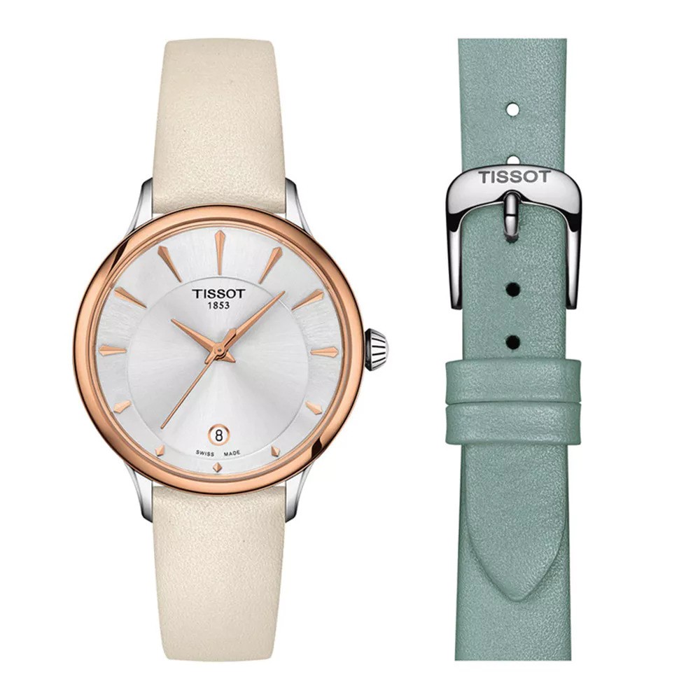 Tissot Odaci-t-lady Womens Blue Watch T1332102603100 Leather - One Size | Tissot Sale | Discount Designer Brands