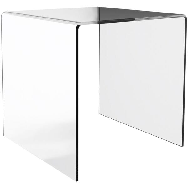 fm Büromöbel Beistelltisch »Status« transparent, 50x50 cm