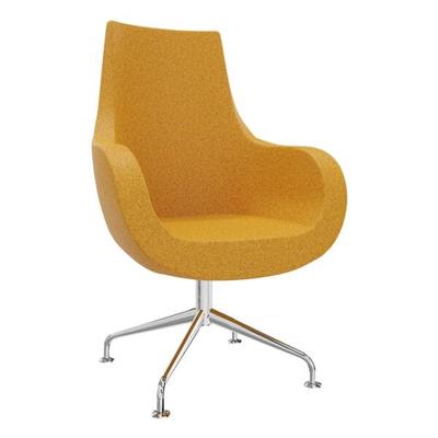 fm Büromöbel Sessel »Pirum« hohe Rückenlehne mit eingebauter Rückholfeder orange, 71x110x48 cm Image