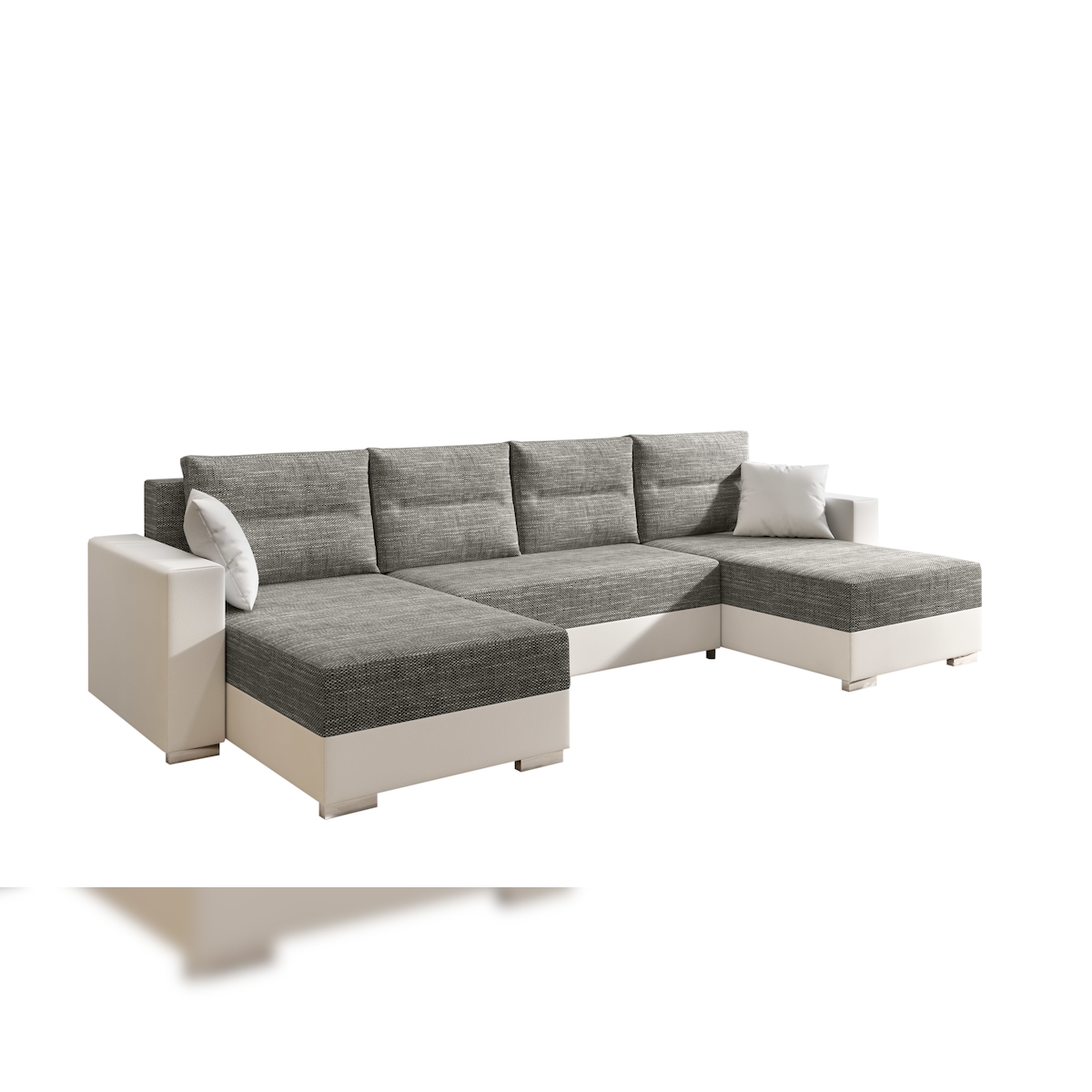 Couchgarnitur Sofa Sofagarnitur Clara U Schlaffunktion Wohnlandschaft Image