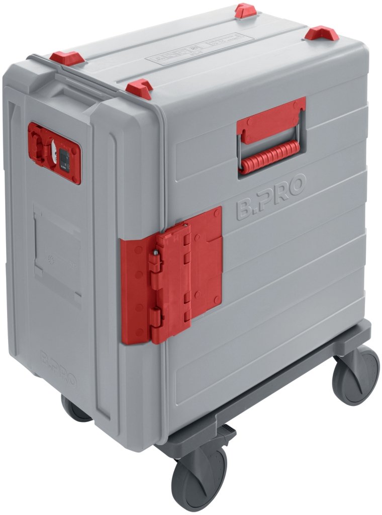 B.PRO BPT 620 KBRUH-F rot, B.PROTHERM, Speisentransportbehälter aus Kunststoff, umluftbeheizt, fahrbar Image