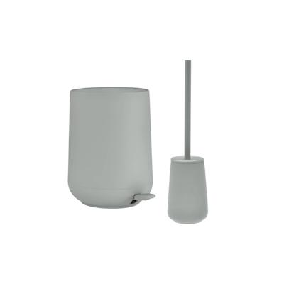 Zone Denmark Bad Accessoires 2tlg Set Nova One Pedaleimer Toilettenbürste matcha green graugrün Image