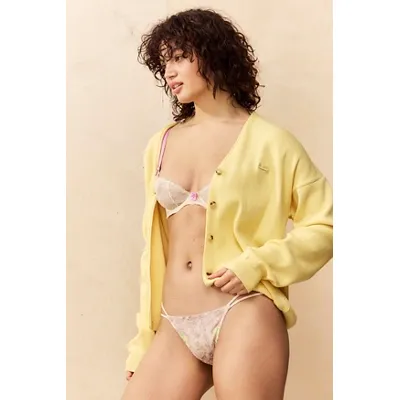 Out From Under Je T'aime Cherub Thong - Yellow M at Urban Outfitters