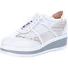 Schnürschuh HEINE, Damen, Gr. 41, weiß, Leder, Synthetik, Textil, sportlich, Schuhe