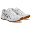 Hallenschuh ASICS "UPCOURT 6", Gr. 38, weiß (weiß, pure silber), Textil, Synthetik, sportlich, Schuhe, für Hallensport