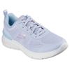 Sneaker SKECHERS "SKECH-AIR DYNAMIGHT 2.0-NEW HEIGHTS", Damen, Gr. 35, blau (hellblau), Textil, Lederimitat, casual, Schuhe Sneaker, Schnürschuh, Fitnessschuh, Halbschuh, Freizeitsch mit Memory Foam