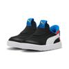 Sneaker PUMA "COURTFLEX V3 SLIPTECH INF", Gr. 24, schwarz (puma schwarz, puma weiß, rotmazing), Textil, sportlich, Schuhe, für Kinder