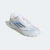 Fußballschuh ADIDAS PERFORMANCE "F50 LEAGUE AG", Gr. 41, weiß (cloud weiß, silber metallic, cloud weiß), Synthetik, Textil, sportlich, Schuhe