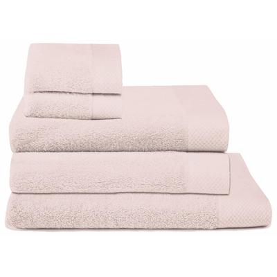 Handtuch Set SEAHORSE "Seahorse Pure", rosa (hellrosa), 5 tlg., Walkfrottee, Walkfrottee, Obermaterial: 100% Baumwolle, Handtuch-Sets, 100% superweiche Frotteebaumwolle, saugfähig, weich Image