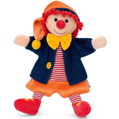 Handpuppe STERNTALER "Clown", blau (blau, orange), Puppen, Kinder, Baumwolle, Polyester