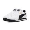 Sneaker PUMA "ROMA 24 STANDARD", Gr. 42, puma weiß, puma schwarz, puma team gold, Leder, unifarben, sportlich, Schuhe