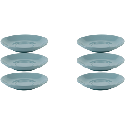 Untertasse APS "6er Set Kaffeeuntertasse -SNUG-", blau, H:2,5cm Ø:14,5cm, Porzellan, Speiseteller, hochwertig verarbeitetes Material Image