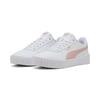 Sneaker PUMA "CARINA 3.0", Gr. 40,5, weiß (puma weiß, rose quartz, puma gold), Leder, unifarben, sportlich, Schuhe
