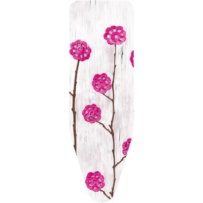 Bügelbrettbezug BISCHOF COLOMBO "FIORI DI LANA ROSA", rosa (bunt), Baumwolle, Bügelbrettbezüge, 140 x 55 cm Image