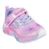 Lauflernschuh SKECHERS "ETERNAL HEART LIGHTS", Kinder, Gr. 23, bunt (hellrosa, multi), Textil, Lederimitat, Glitzer, modisch, Schuhe, Blink,-Klettschuh mit Herz-Applikation, Größenschablone zum Download
