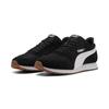 Sneaker PUMA "ST MILER", Gr. 43, puma schwarz, puma weiß, gum, Textil, sportlich, Schuhe