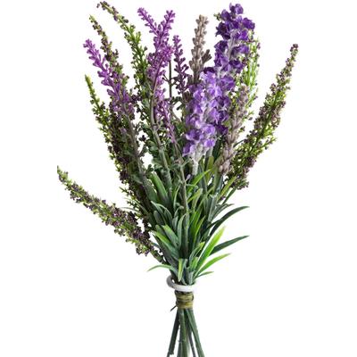 Kunstzweig BOTANIC-HAUS "Lavendel - Erika Bündel", lila, B:10cm H:26cm T:10cm Ø:10cm, Kunststoff, Kunstpflanzen Image