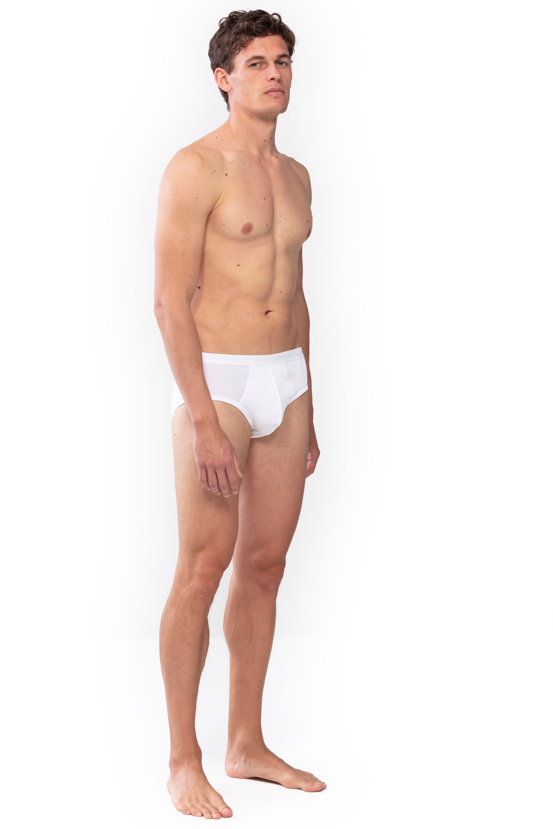 Slip MEY "Noblesse", Herren, Gr. XL, weiß, Feinripp, Obermaterial: 100% Baumwolle, unifarben, körpernah, Unterhosen, Ohne auftragende Seitennähte Image