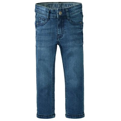 Slim-fit-Jeans STACCATO "STCCharles", Jungen, Gr. 122, Normalgrößen, blau (jeansblau), Oberstoff: 80% Baumwolle, 19% Polyester, 1% Elasthan., unifarben, leichte Abriebeffekte, Basic, normal, Jeans, Slim Fit Image
