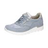 Schnürschuh WALDLÄUFER "K-RAMONA-Soft", Damen, Gr. 7,5 (41), silber (hellblau, silberfarben), Nubukleder, Nappaleder, Textil, kontrastfarbene Details, sportlich, Schuhe, Freizeitschuh, Halbschuh mit Orthotritt-Ausrüstung, K-Weite