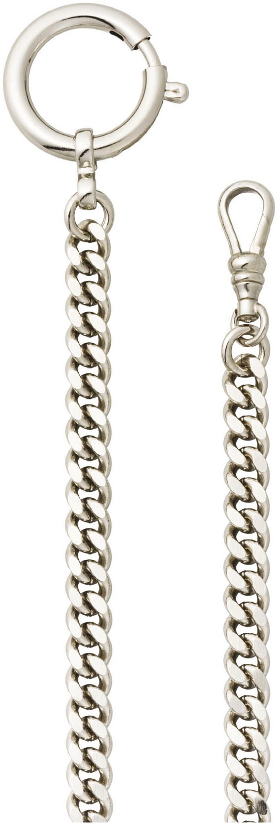 Taschenuhrenkette REGENT "P-43", silber (silberfarben), Schmuck-Wechselteile, DamenB:6mm L:30cm, Messing, Damen, Herren, unsisex, ideal auch als Geschenk, Schmuck Uhrenarmband, B:6mm L:30cm Image