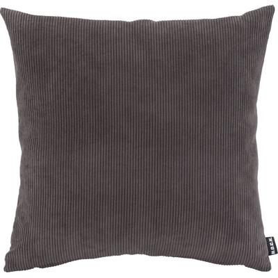 Dekokissen H.O.C.K. "Cord Wave", schwarz (anthrazit, braun, cord, unifarben), B:45cm H:10cm L:45cm, Polyester, Dekokissen_Sitzkissen_Kissenhüllen, Kissenhülle mit Füllung, 1 Stück Image