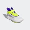Basketballschuh ADIDAS SPORTSWEAR "OWNTHEGAME 3.0", Gr. 39, cloud weiß, grau two, solar slime, Textil, Synthetik, sportlich, Schuhe