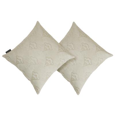 Kissenhülle BRUNO BANANI "Alessio", beige, B:50cm L:50cm, Jacquard, Polyester, Kissenbezüge, recyceltes Material, ohne Füllung, Jacquard Muster, moderner Hingucker Image