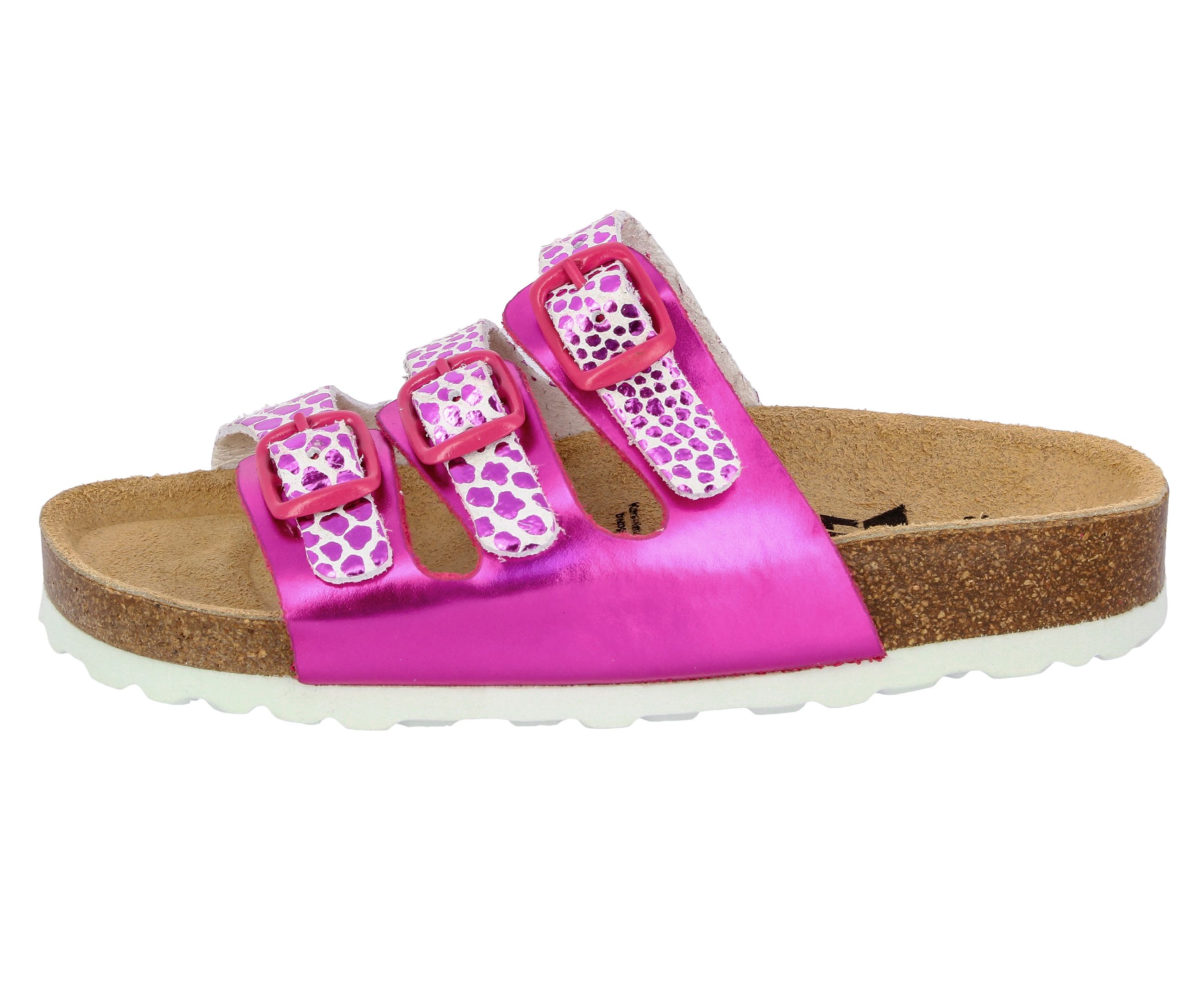 Pantolette LICO "Pantolette Bioline Trendy", Gr. 35, pink (rosa), Synthetik, Schuhe Damenschuh Schlappen Hausschuh Pantolette Sommerschuh Image