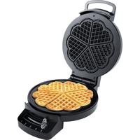 STEBA Waffeleisen WE 1, schwarz, B:20cm H:8,5cm T:25,5cm, Waffeleisen