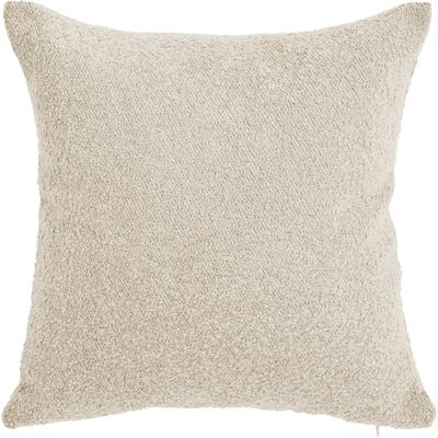 Kissenhülle DONE. "Touch", beige (sand), B:45cm L:45cm, Polyester, Acetat, Obermaterial: 57% Polyacryl, 43% Polyester, Kissenbezüge, Einfarbige Kissenhülle aus weichem Bouclé-Stoff Image