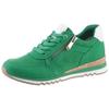 Keilsneaker MARCO TOZZI, Damen, Gr. 37, grün, Textil, Lederimitat, unifarben mit Farbeinsatz, Veloursleder, sportlich, Schuhe, Freizeitschuh, Halbschuh, Schnürschuh in veganer Verarbeitung