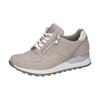 Keilsneaker WALDLÄUFER "HIROKO", Damen, Gr. 6 (39), weiß (hellgrau, weiß), Nubukleder, Textil, Nappaleder, sportlich, Schuhe Sneaker, Schnürschuh, Freizeitschuh, Halbschuh, Kontrastbesatz, Weite H