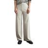 Jerseyhose MARC O'POLO "aus softem Organic-Cotton-Viskose-Mix", Damen, Gr. S, Normalgrößen, grau (mid stone melange), Obermaterial: 54% Baumwolle, 43% Viskose, 3% Elasthan, unifarben, casual, gerade normal, Hosen