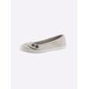 Ballerina CASUAL LOOKS, Damen, Gr. 39, grau (hellgrau), Textil, modisch, Schuhe