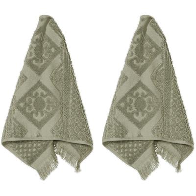 Gästehandtuch PAD "Harlem", grün (olive), B:30cm L:50cm, Frottee, Frottee, Handtücher (Packung), Made in Europe Image