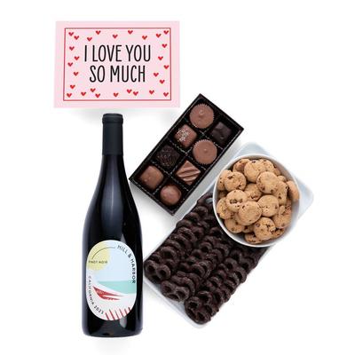I Love You! Chocolate & Red Wine Gift Box