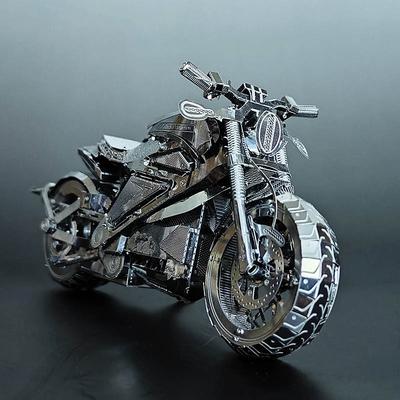 TEMU - Live Wire Electric Motorcycle Stainless Steel Assembly Model Stereo Puzzle