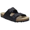 Pantolette JOSEF SEIBEL "Josef 01", Herren, Gr. 48, schwarz, Leder, klassisch, Schuhe, Sommerschuh, Schlappen, Sandale mit softem Fußbett