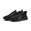 Laufschuh PUMA "FLYER LITE 3", Gr. 47, schwarz (puma schwarz, puma schwarz, puma silber), Textil, sportlich, Schuhe
