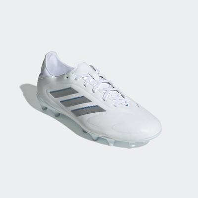 Fußballschuh ADIDAS PERFORMANCE "COPA PURE 3 LEAGUE FG/MG", Gr. 44, cloud weiß, silber metallic, bright royal, Synthetik, sportlich, Schuhe Image